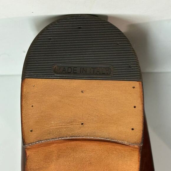 FULLY RESOLED Alden 306 Brown Calfskin Plain Toe Boot Made in USA 12 Narrow AA/B - Picture 11 of 13